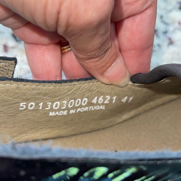 Fly London Womens Patent Bind303Fly Slingback Platform Sandals Black Size 41 US - Picture 8 of 9